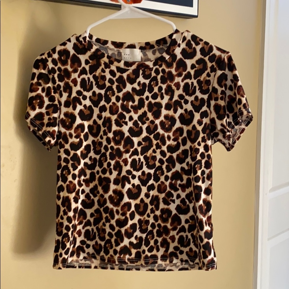 adorable leopard print top from francecas